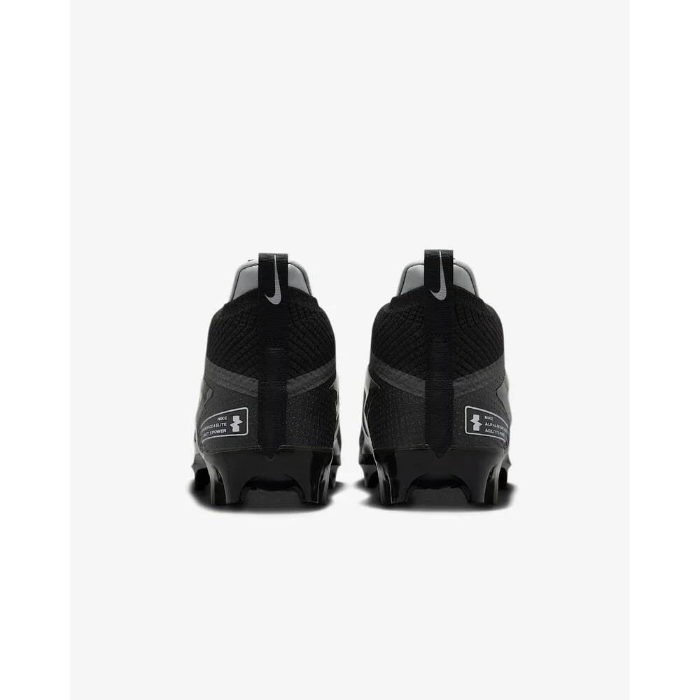 Nike Alpha Menace 4 Elite Football Cleats Black/White FD7036-001 Men's Size 10.5